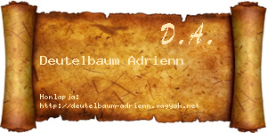 Deutelbaum Adrienn névjegykártya